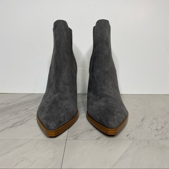 New! Marc Fisher Gadri Gray Suede Bootie 9M - Picture 2 of 13